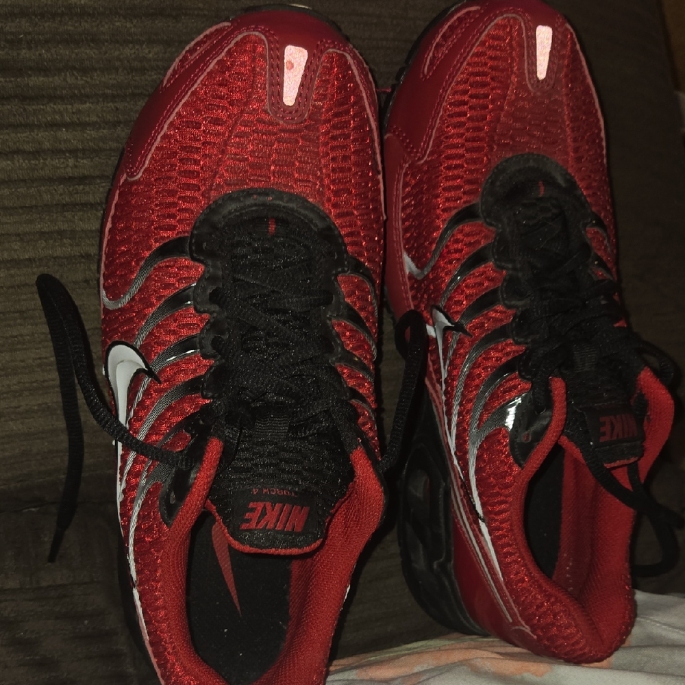 Nike Red and Black Athletic Shoes